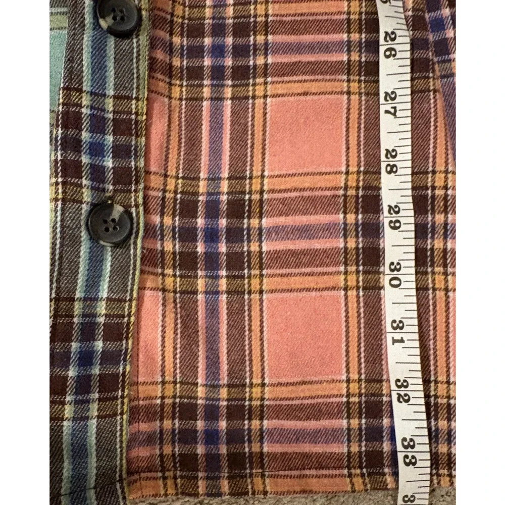 Stitch & Pine Button Front Sleeveless Mini Dress Plaid Retro Grunge 90s S/L - Picture 12 of 12